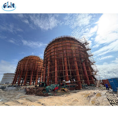 Bồn chứa hình cầu lớn chịu kiểm tra không phá hủy bằng TOFD và X-quang.