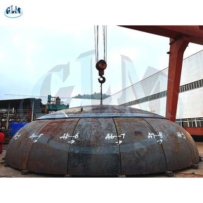 Thép carbon 2: 1 Đầu đĩa hình elip Độ kính cuối đĩa 11000mm Độ dày 58mm