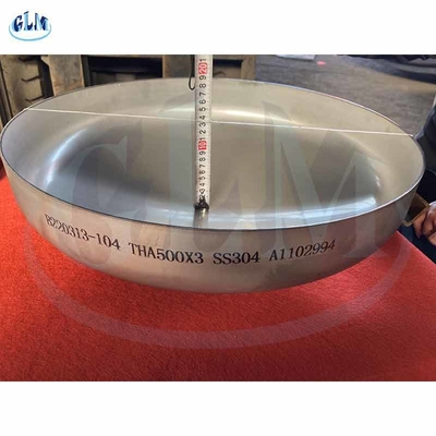 SS304 THA Đầu hình xoắn cuối đĩa 500mm Diameter 3mm Thickness