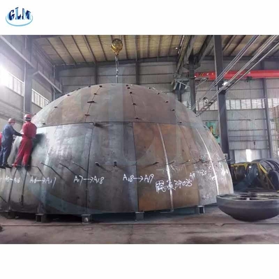 Thông số kỹ thuật lớn hơn Đầu bể bán cầu phân đoạn Độ dày 32mm