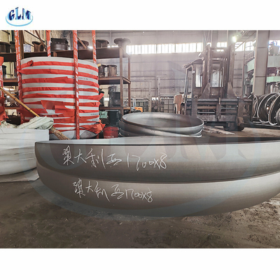 Đầu bán hình elip bằng thép cacbon có thể tùy chỉnh với độ dày 8mm, đường kính 1700mm
