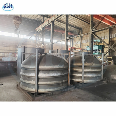 Tàu tạo áp suất nóng Đầu đĩa Đầu elip với độ dày 15mm