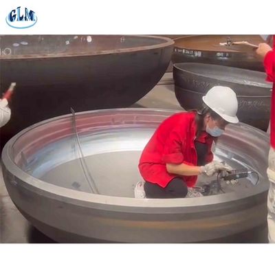 Gia công tạo hình nóng nắp chỏm cầu elip với độ dày 2-300mm