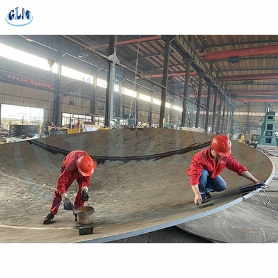 Custom lớn hơn thép cacbon đầu đĩa hình cầu, lò phản ứng đầu đĩa