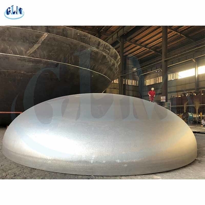 89mm 100mm PED hàn ống thùng thép cacbon Dished đầu kết thúc cho tàu áp suất