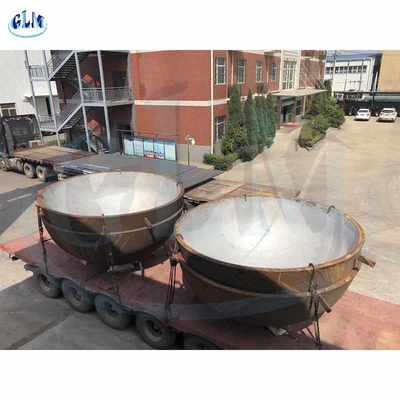 350mm Titanium Q235B hợp kim Semi-Elliptical Head Dish End Pressure Vessel