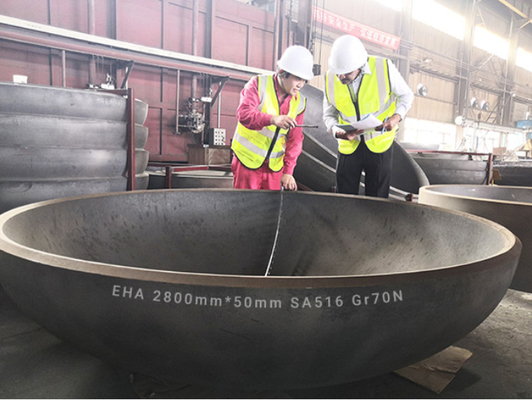 5mm 5000mm Hemispherical Elliptical Dish Đầu cuối Ss316L hình elip