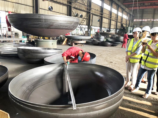 89MM 2000MM Đầu chậu bằng thép không gỉ bán hình elip cho nồi hơi và thùng chứa PED GB