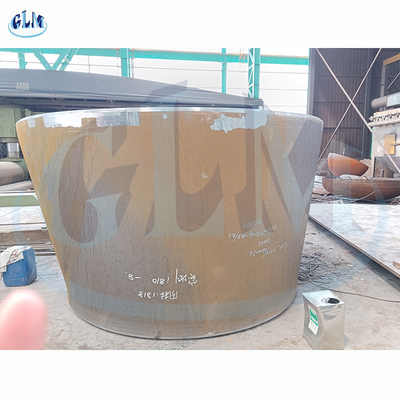 SA516 Gr70 ID đáy 3300MM Đầu bể hình nón Độ dày 74mm