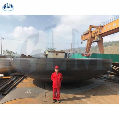 Vòng 20mm ASME Dished Head Dimensions Plate Pressure Vessel Ends Petal Dished