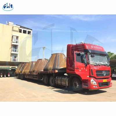 SA516 Gr70 Đầu bể hình hình nón thép pha kép 25mm ống nắp thép không gỉ