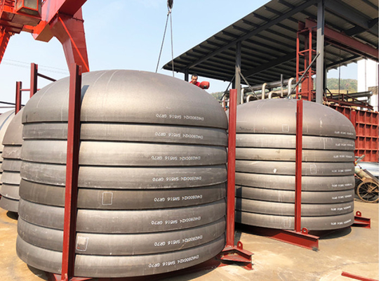 3600mm As516 Gr 70 Chiếc đĩa hình elip cuối Asme Chiều độ đầu hình elip cho bể dầu khí